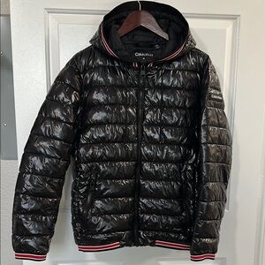 Calvin Klein Shiny Black Puffer Jacket